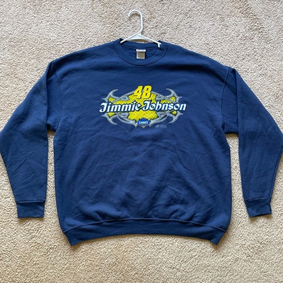 NASCAR Jimmie Johnson #48 Lowes Chase Pullover Sweater Men’s Size 2XL - Picture 1 of 5